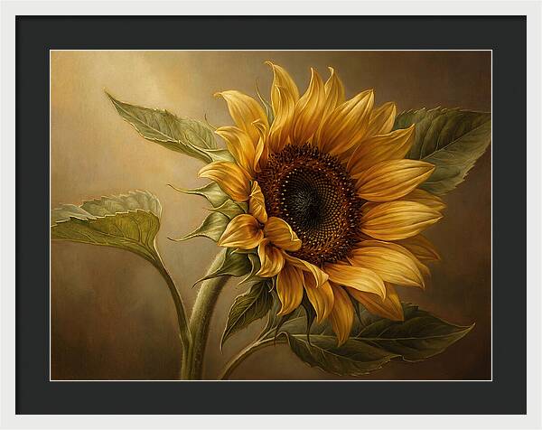 Sunflower In Radiant Light