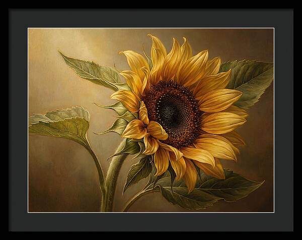 Sunflower In Radiant Light