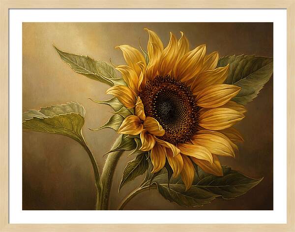 Sunflower In Radiant Light