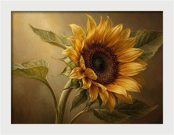 Sunflower In Radiant Light