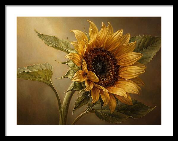 Sunflower In Radiant Light
