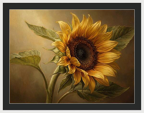 Sunflower In Radiant Light