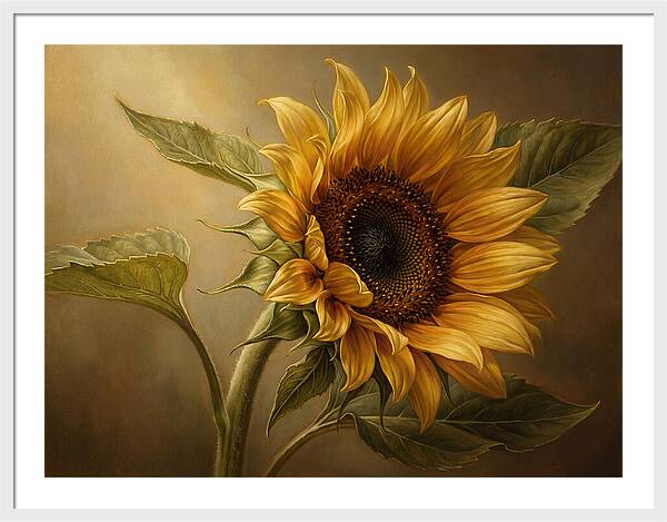 Sunflower In Radiant Light
