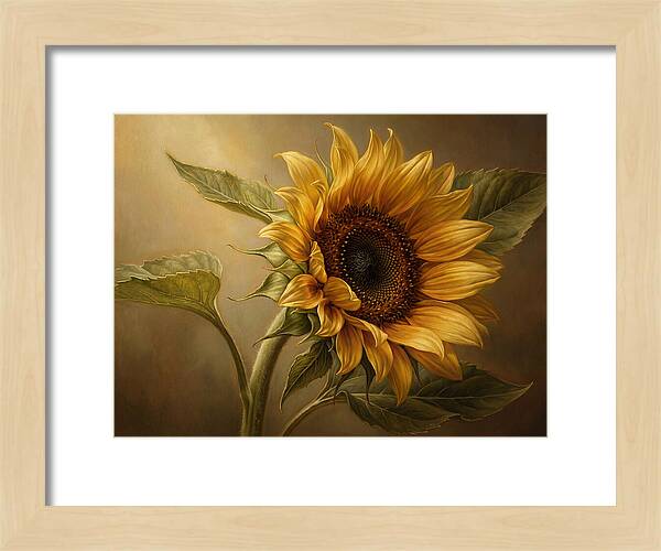 Sunflower In Radiant Light