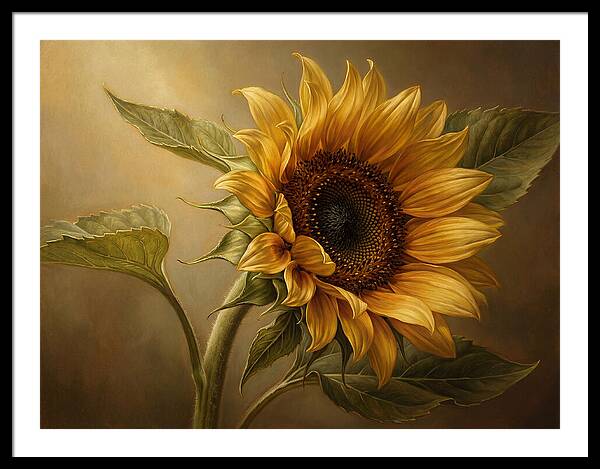 Sunflower In Radiant Light