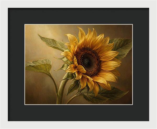 Sunflower In Radiant Light