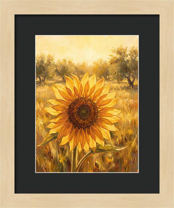 Sunflower In The Mediterranean Sunlight