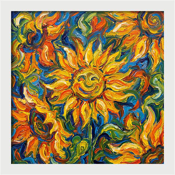 Sunflower Joyful Expression