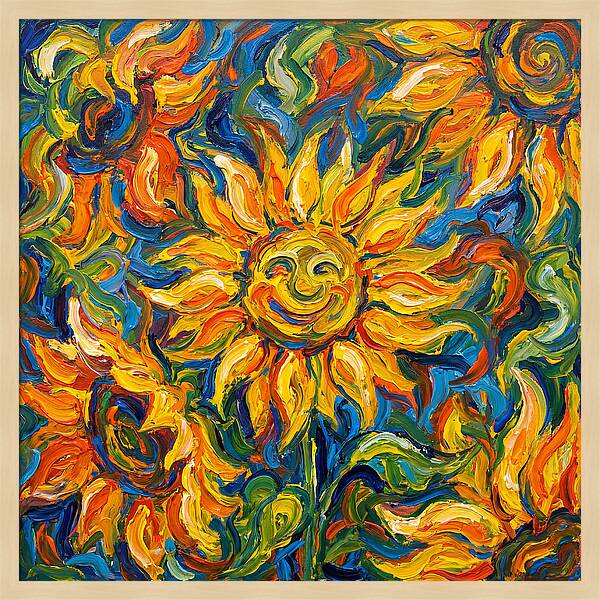 Sunflower Joyful Expression