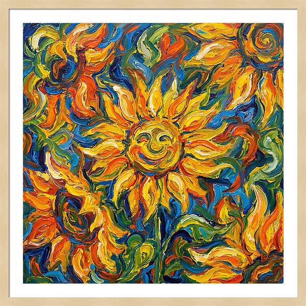 Sunflower Joyful Expression