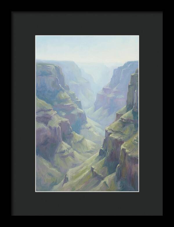 Sunlit Gorge With Layered Walls
