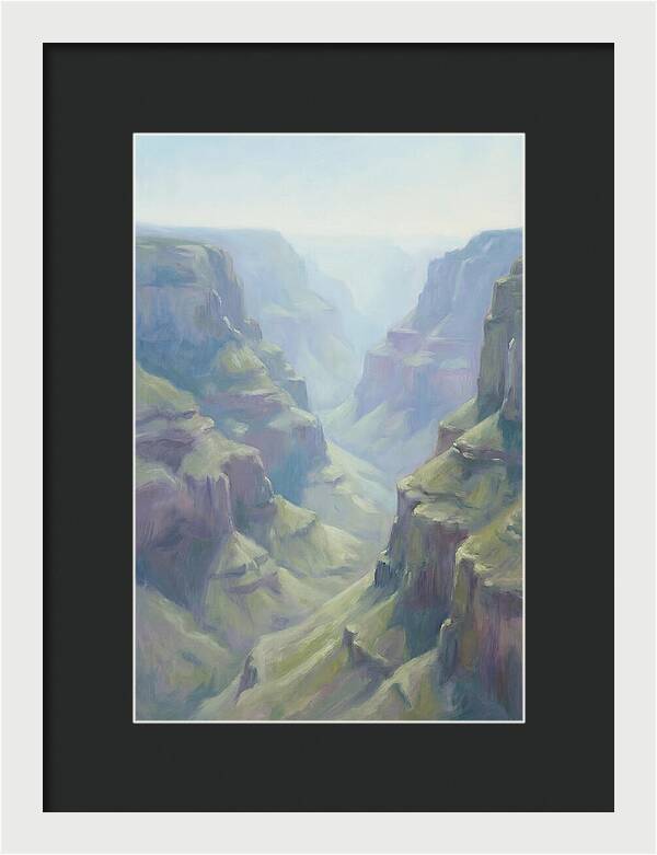 Sunlit Gorge With Layered Walls