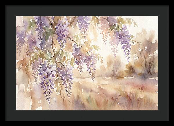 Sunlit Wisteria Cascade