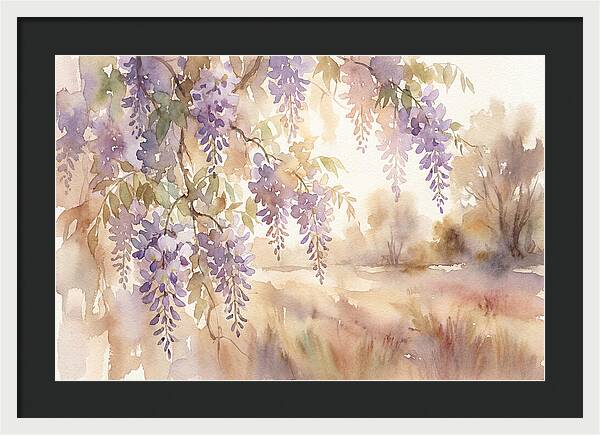 Sunlit Wisteria Cascade