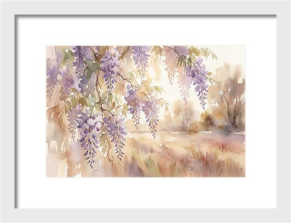 Sunlit Wisteria Cascade
