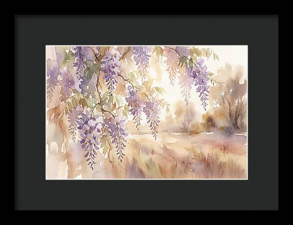 Sunlit Wisteria Cascade
