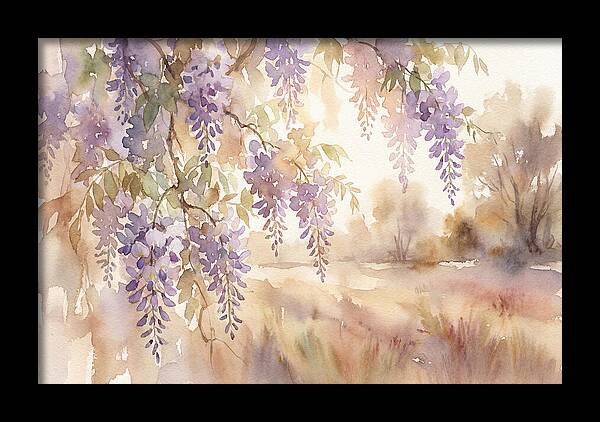 Sunlit Wisteria Cascade
