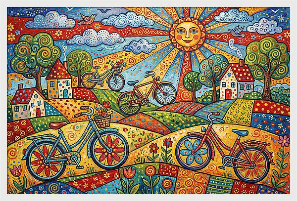 Sunny Bicycle Adventure