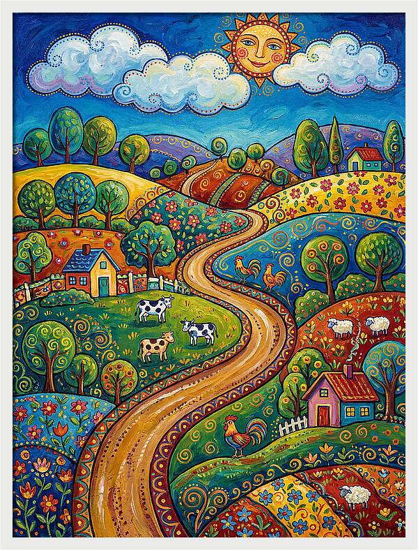 Sunny Country Road