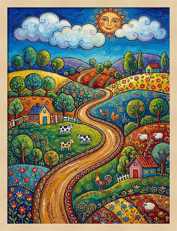 Sunny Country Road