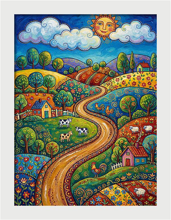 Sunny Country Road