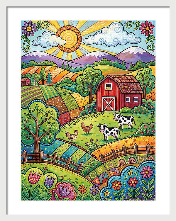 Sunny Farm Landscape Delight