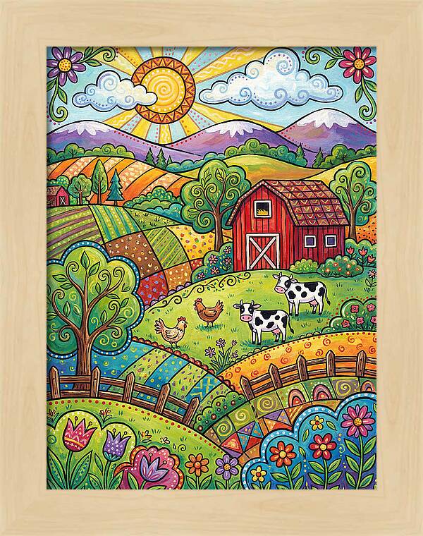 Sunny Farm Landscape Delight