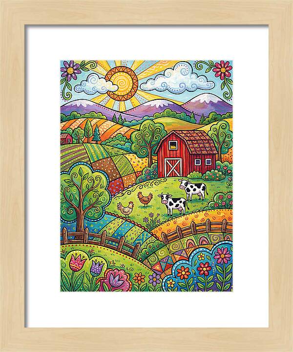 Sunny Farm Landscape Delight
