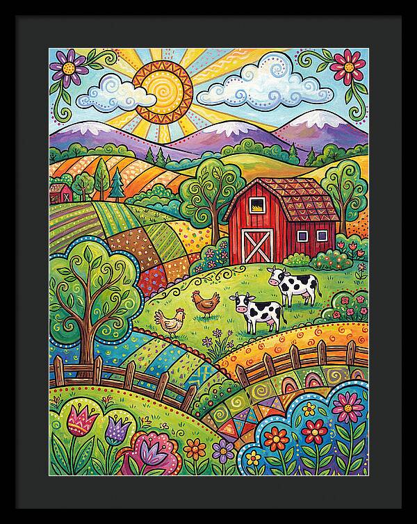 Sunny Farm Landscape Delight