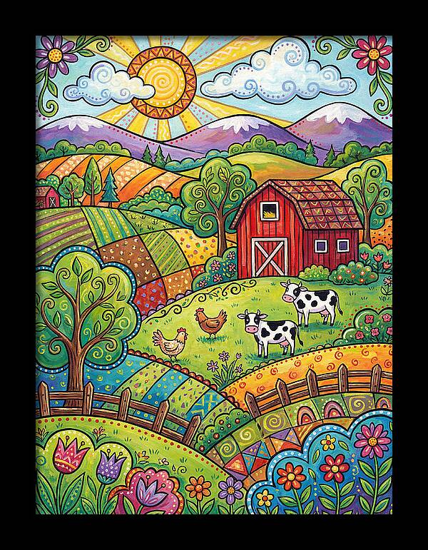 Sunny Farm Landscape Delight