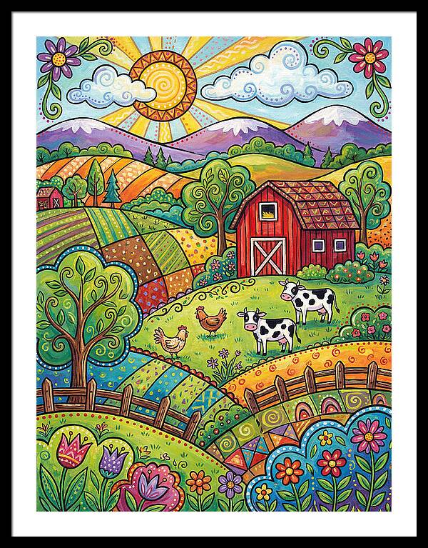 Sunny Farm Landscape Delight