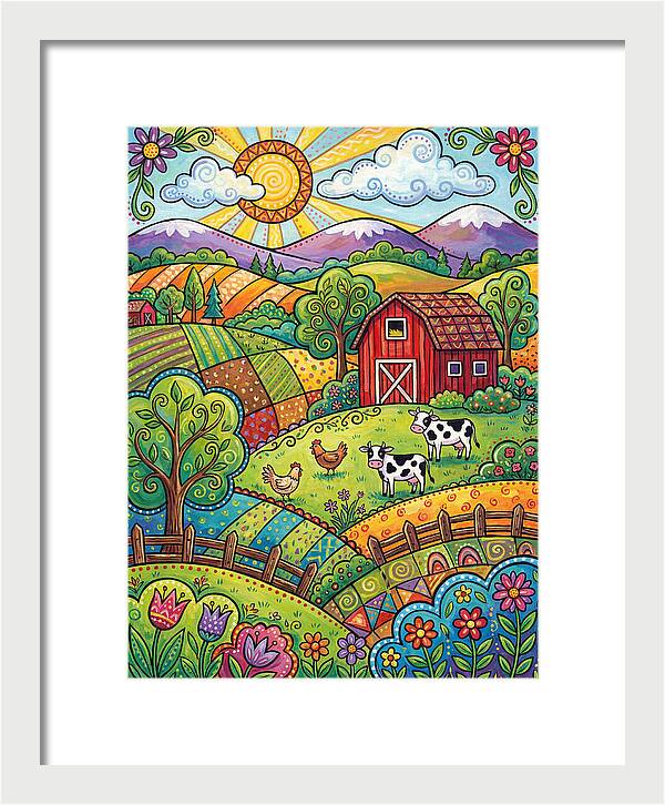 Sunny Farm Landscape Delight