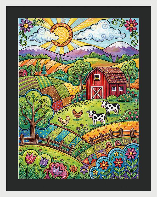 Sunny Farm Landscape Delight