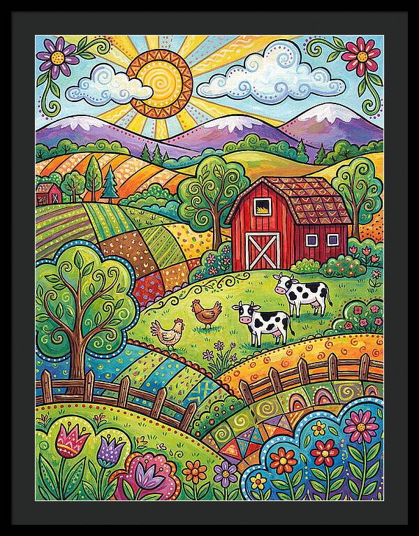 Sunny Farm Landscape Delight
