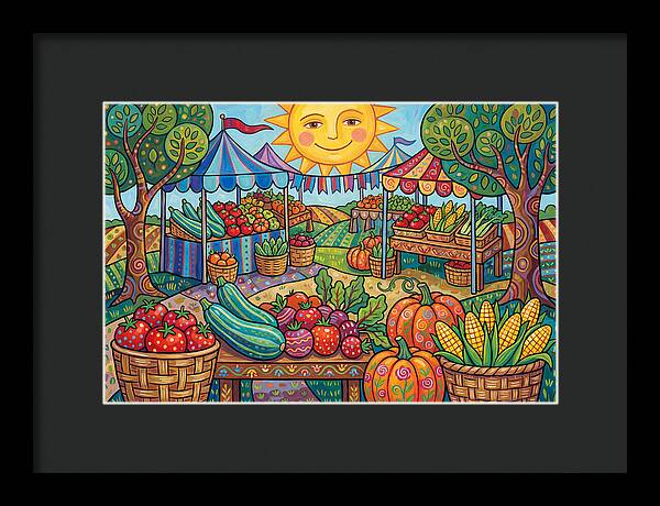 Sunny Farmers Market Scene
