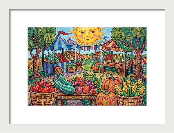 Sunny Farmers Market Scene