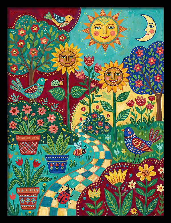 Sunny Flower Garden Delight