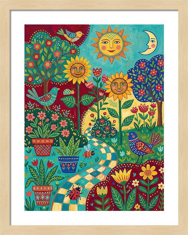 Sunny Flower Garden Delight