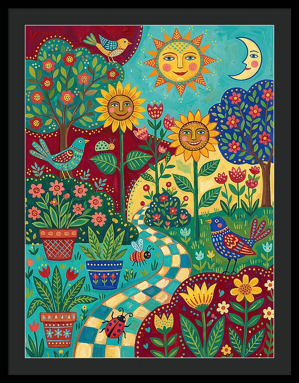 Sunny Flower Garden Delight