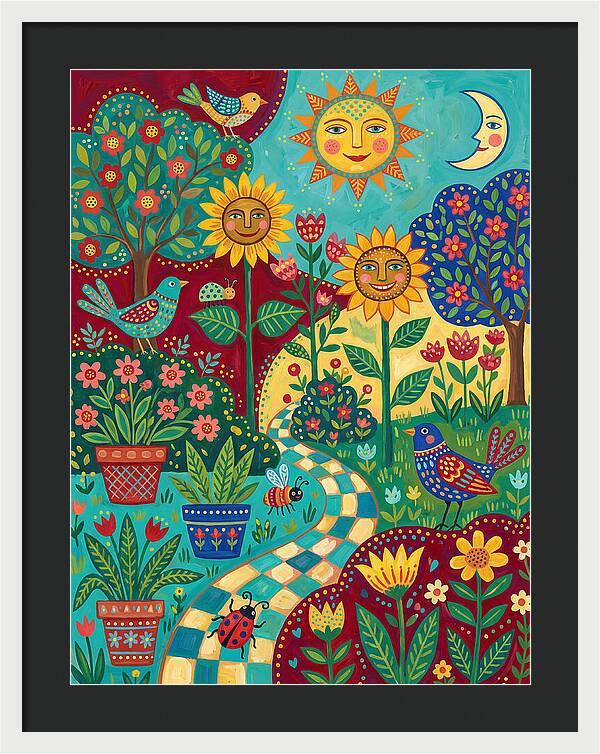 Sunny Flower Garden Delight