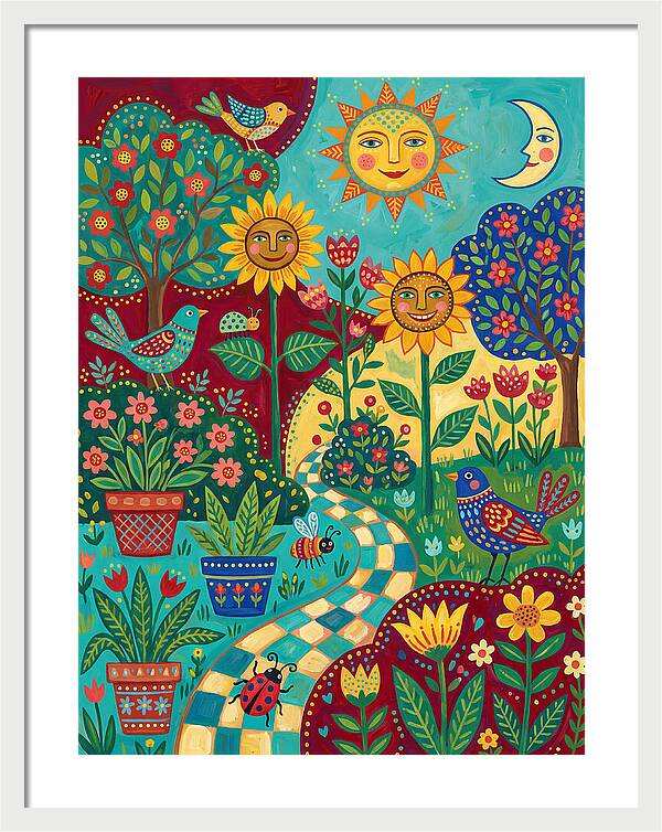 Sunny Flower Garden Delight
