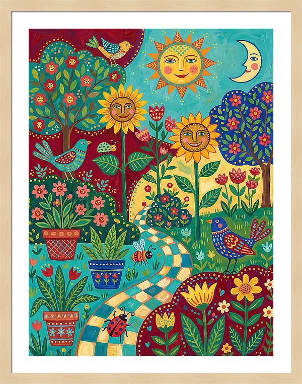 Sunny Flower Garden Delight