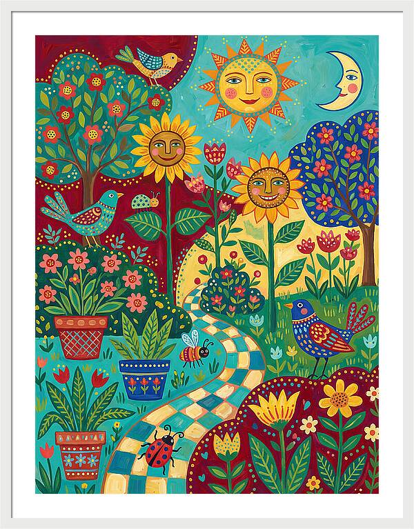 Sunny Flower Garden Delight