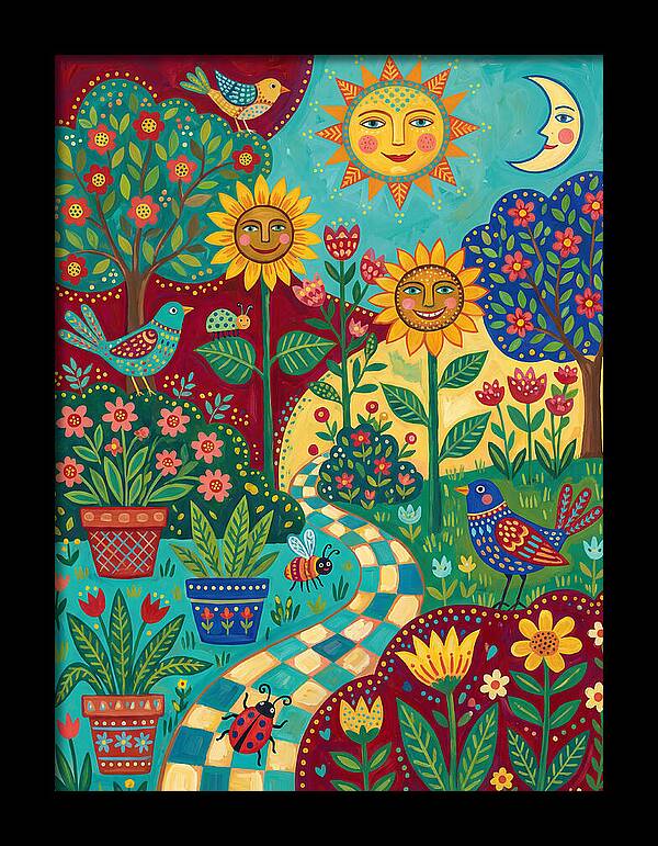 Sunny Flower Garden Delight