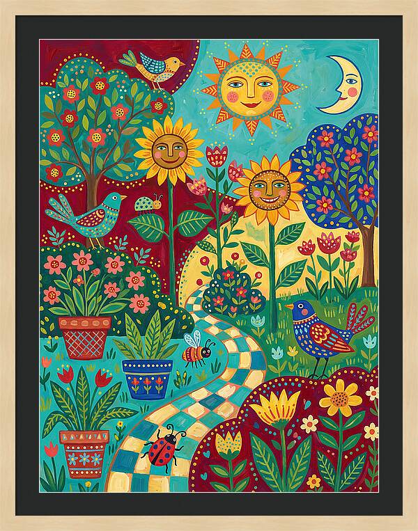 Sunny Flower Garden Delight