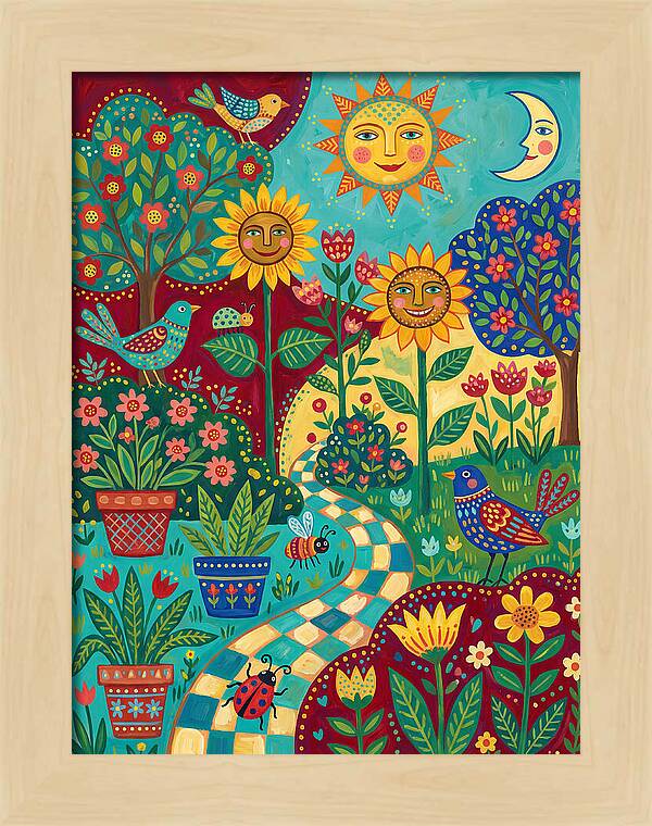 Sunny Flower Garden Delight