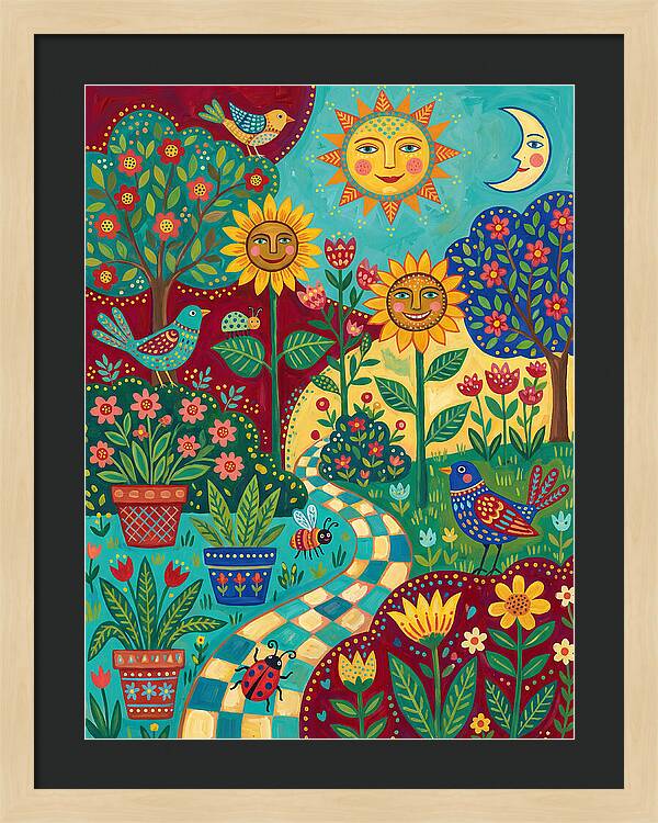 Sunny Flower Garden Delight
