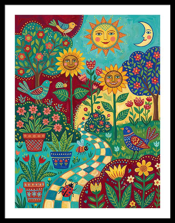 Sunny Flower Garden Delight