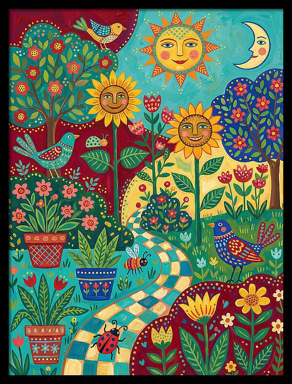 Sunny Flower Garden Delight