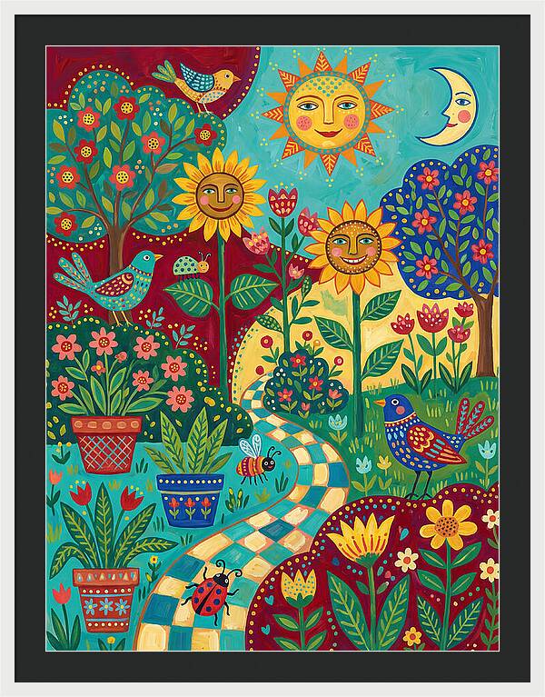 Sunny Flower Garden Delight